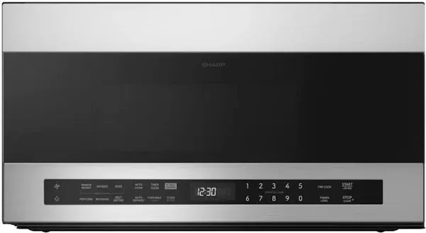 Sharp 1.9 Cu. Ft. Stainless Steel Over The Range Microwave