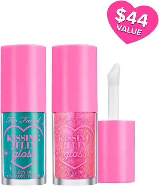 Too Faced Kissing Jelly Lip Oil Gloss Set