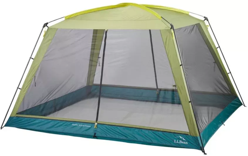 L.L.Bean Acadia Family Screen House Avocado/Chartreuse