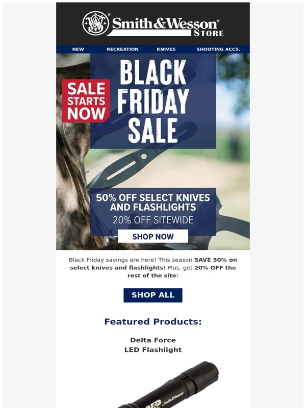 Smith & Wesson - The Wait Is Over! Smith & Wesson Most Electric Sale Of The Year Is Here!