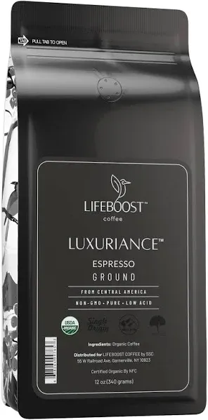 Lifeboost Coffee Espresso Ground Coffee
