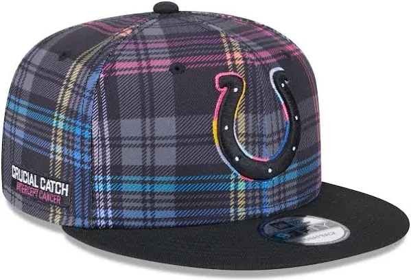 New Era Indianapolis Colts 2024 NFL Crucial Catch Plaid Snapback Hat
