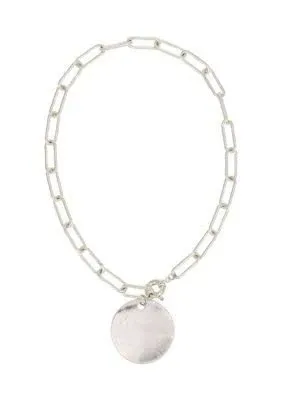 Wonderly Round Disc Pendant Necklace