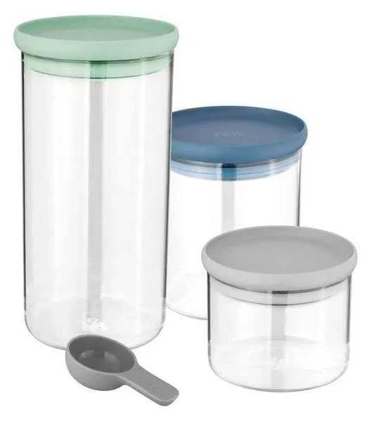 BergHOFF Leo Glass Food Container 3-Piece Set