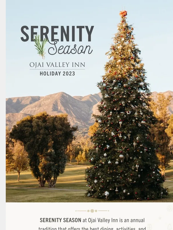 Ojai Valley Inn - Season Awaits in Ojai