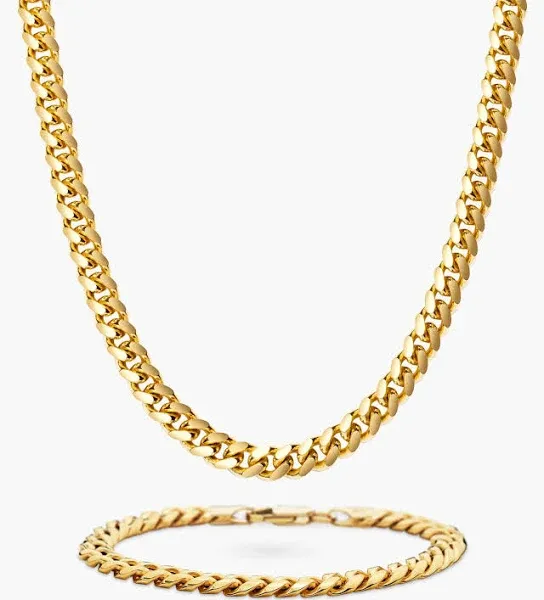 JAXXON 5mm Cuban Gold Set
