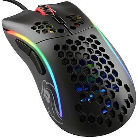 Glorious Model D- (Minus) Wired Gaming Mouse - 61g Superlight Honeycomb Design, RGB, Ergonomic, Pixart 3360 Sensor, Omron Switches, PTFE Feet, 6 Buttons - Matte Black $24.99 Amazon
