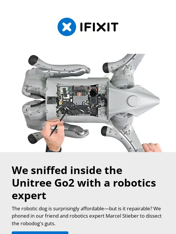 iFixit - What's inside a robot dog?