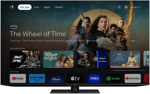 Sharp 4t-c65fv1u 65 inch Class Aquos XLED 4K Ultra HD Mini LED