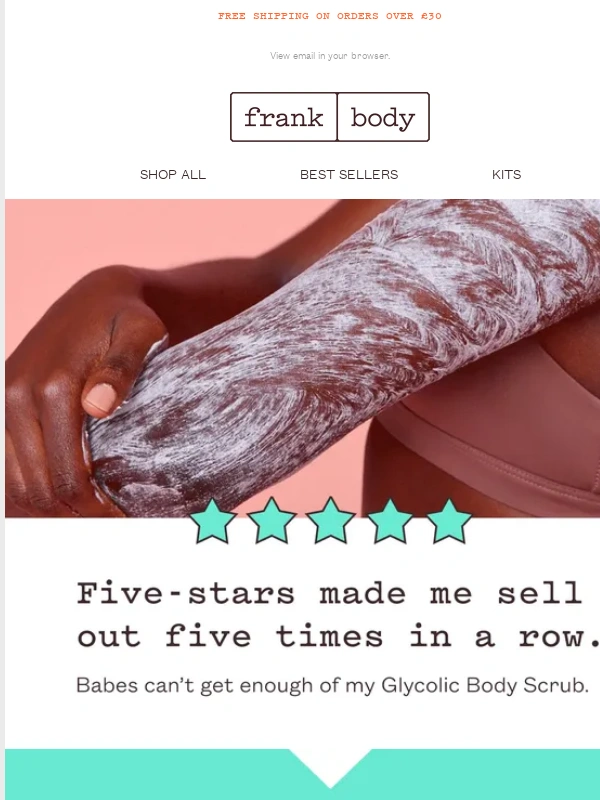 Frank Body - ? Why my Glycolic scrub is my #1 seller