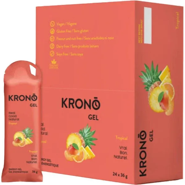 Krono Nutrition Energy Gels - Box of 24 Tropical, One Size