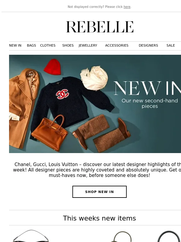 Rebelle - We present – our new items of the week + New pieces daily with up to 70 % off