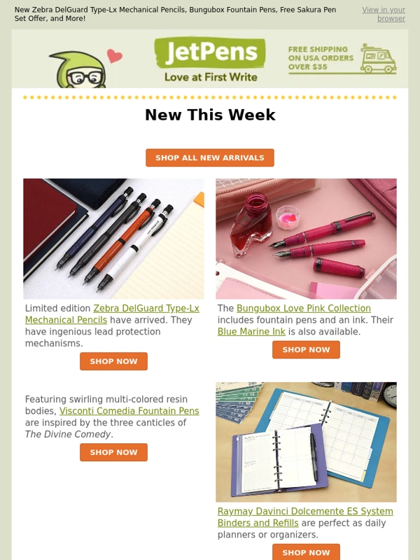 Jet pens - New Zebra DelGuard Type-Lx Mechanical Pencils,Bungubox Fountain Pens,Free Sakura Pen Set Offer,and More!