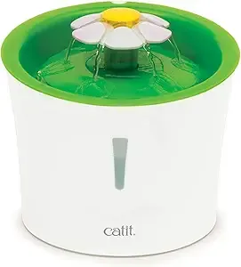 Catit - Flower Fountain, 3 L, Triple Action Filter, Green