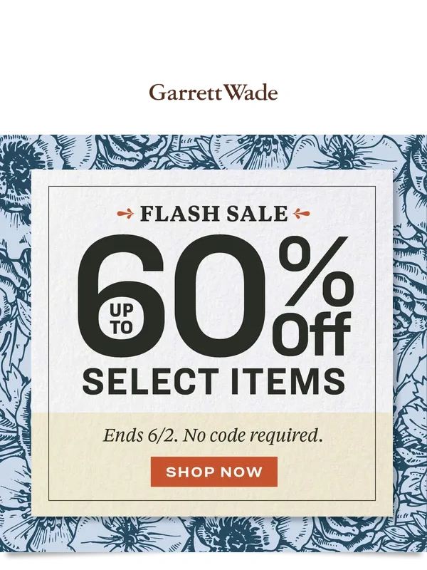 Garrett Wade -  60% off!