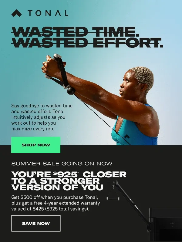 Tonal - Discover a stronger version of you and save $925