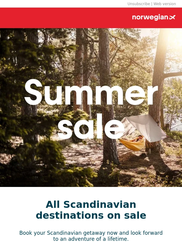 Norwegian - All Scandinavian destinations on sale