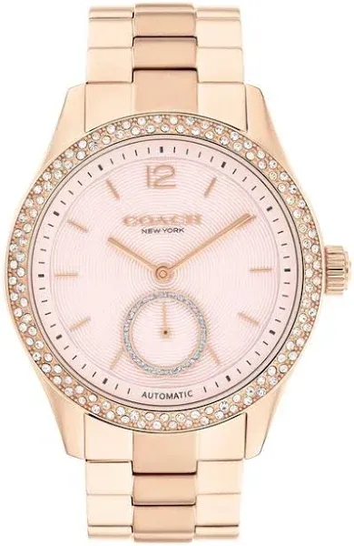 Coach Women's Brooks Automatic Crystal-Set Bezel