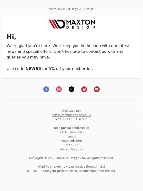 Maxton Design - Thanks for joining us