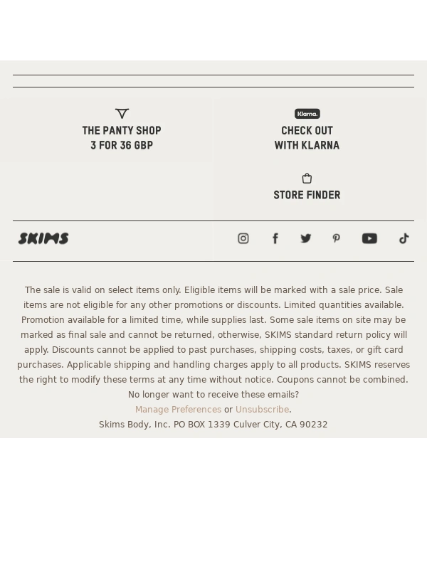 Skims - ICYMI: UP TO 50% OFF NEW SALE STYLES