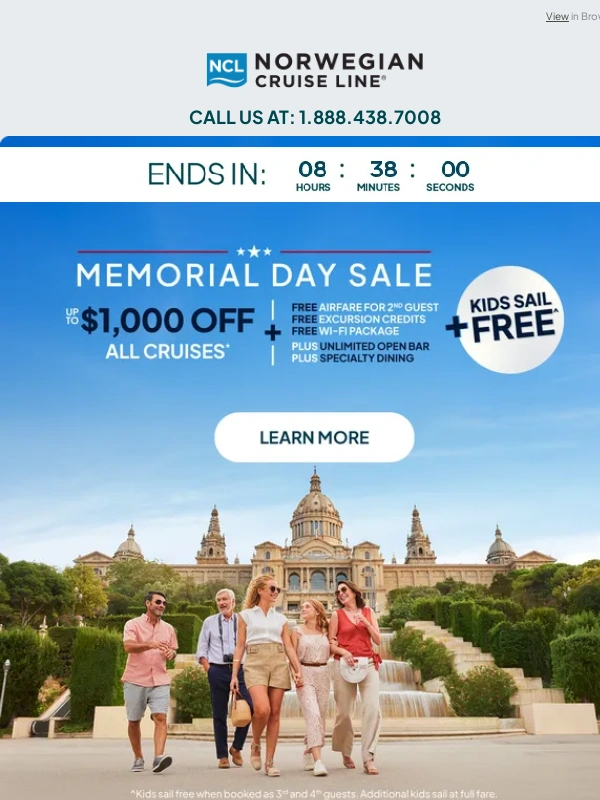 Norwegian Cruise Line - HOURS LEFT: Up to $1,000 Off All Cruises