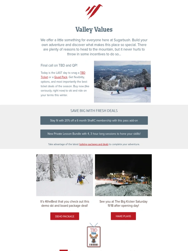 Sugarbush - Winter is here,are you ready