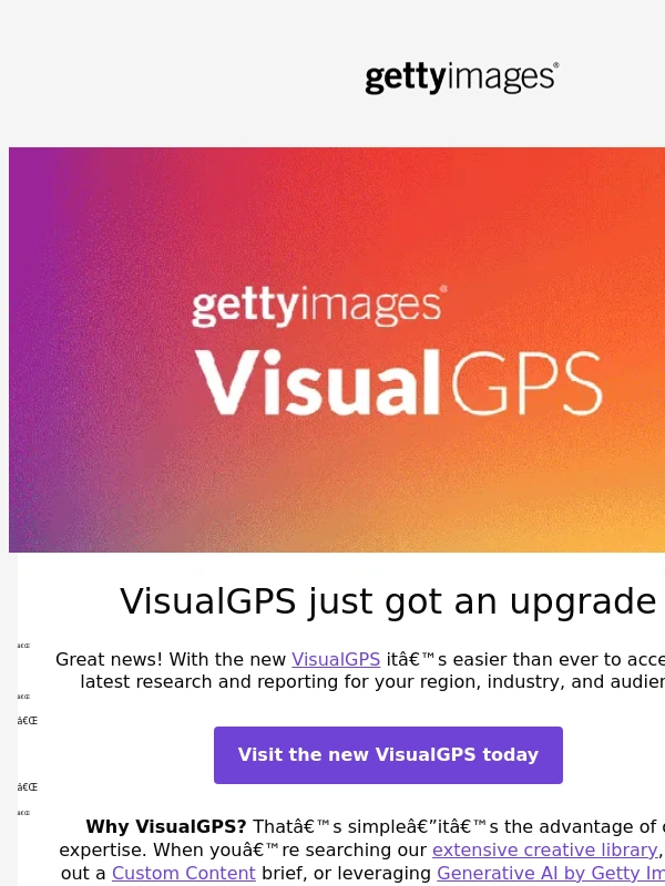 Getty Images - Explore the New VisualGPS!