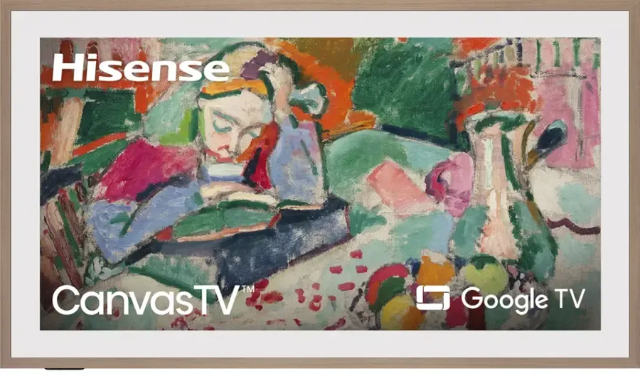 Hisense - 55" Class S7 Series CanvasTV, 4K QLED, Hi-Matte Display, UltraSlim Wall Mount