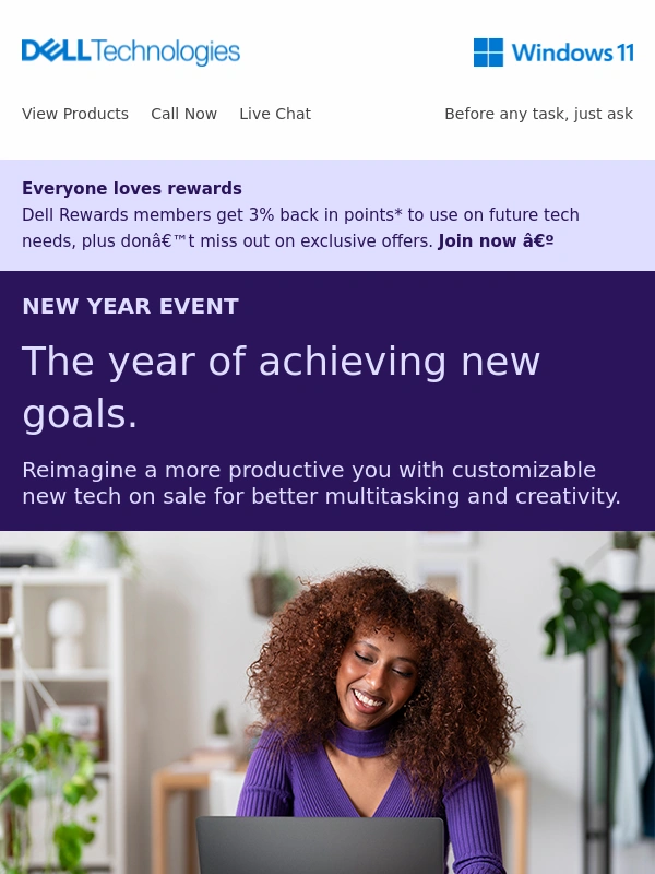 Dell - Start your new year right with a customized,innovative PC