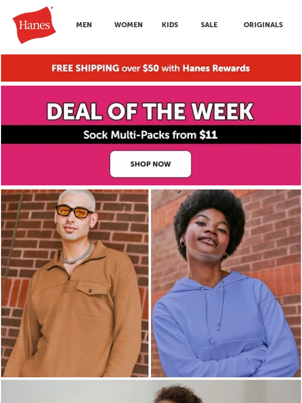 Hanes - Chase Away the Chill in Sweats up to 50% Off