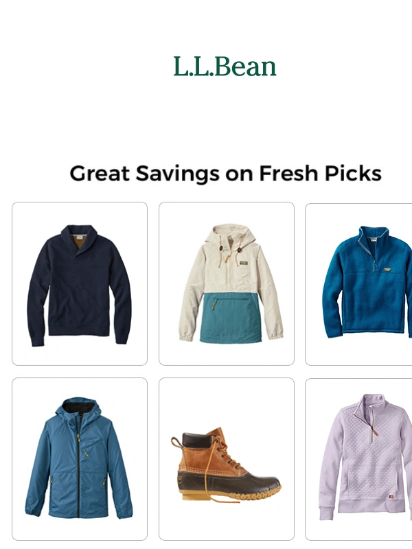 LL Bean - Fresh Savings Inside!