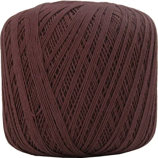Cotton Crochet Thread Size 10 Chocolate Brown 175 Yds