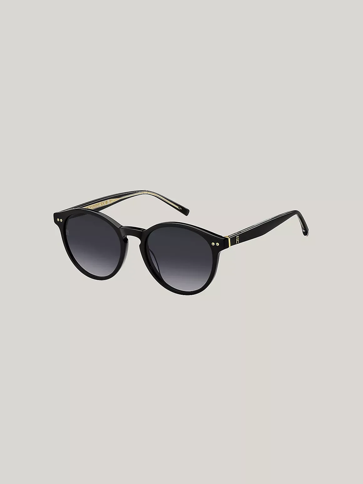 Tommy Hilfiger Women's Modern Prep Oval Sunglasses - Black