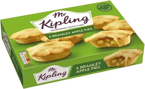 Mr Kipling Bramley Apple Pies 6pk