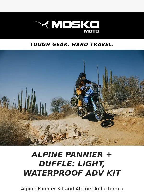 Mosko Moto - Alpine Luggage: Light,Waterproof ADV Kit
