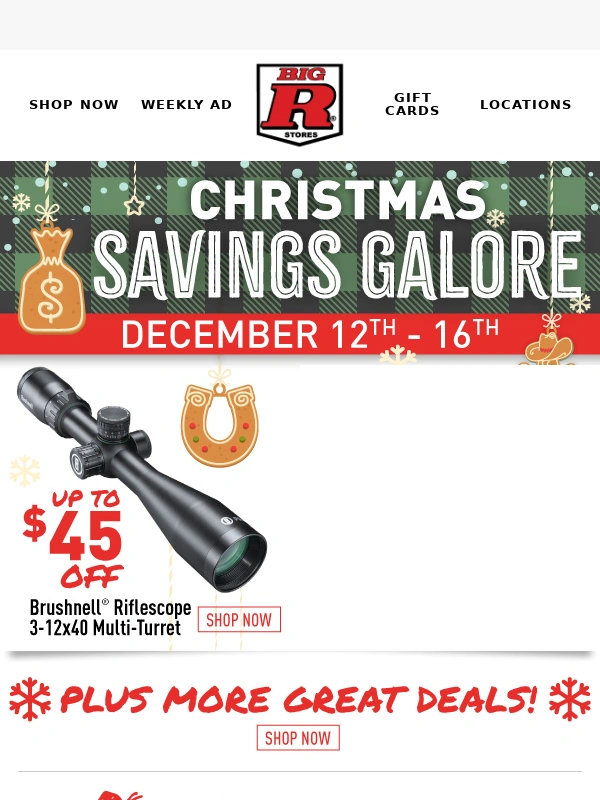 Big R - ? ? Holidays are Here and So are the Savings! ? ?