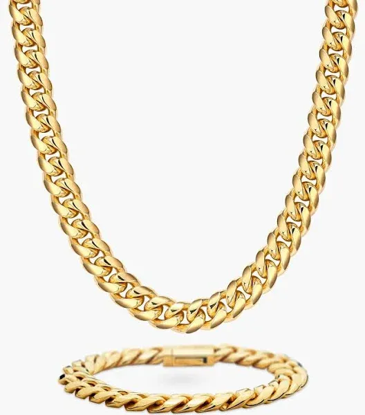 JAXXON 8mm Cuban Gold Set