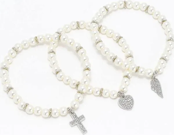 Always by My Side Faux Pearl Bracelets