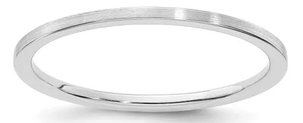14K Rose Gold Stackable Plain Classic Wedding Band Ring Size 10 -