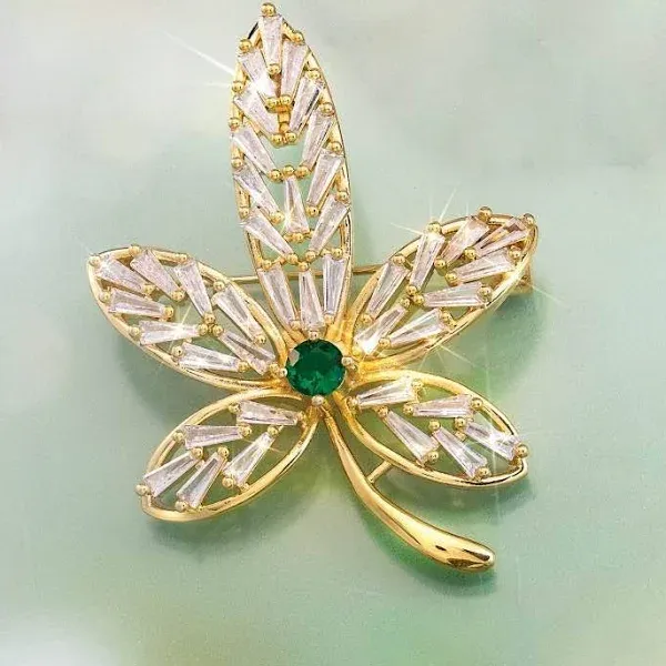 Stauer Fashionista Leaf Brooch