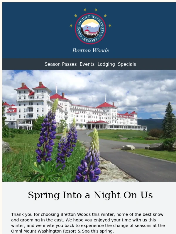 Bretton Woods - Spring Into a Night On Us
