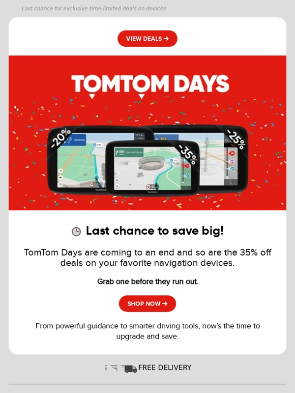 TomTom - Now or never: 35% off