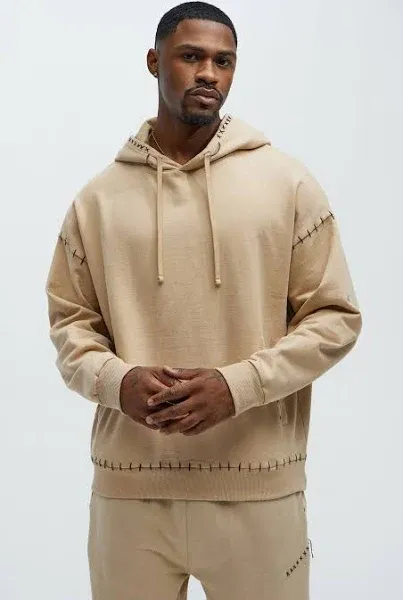 Fashion Nova Men's Fresh Studded Hoodie