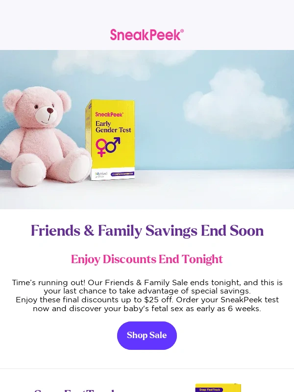 Sneak Peek - Friends & Family Sale Ends Tonight – Discounts Inside