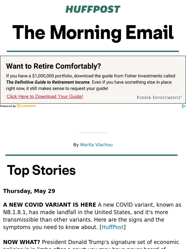 HuffPost - What to know about the new COVID variant