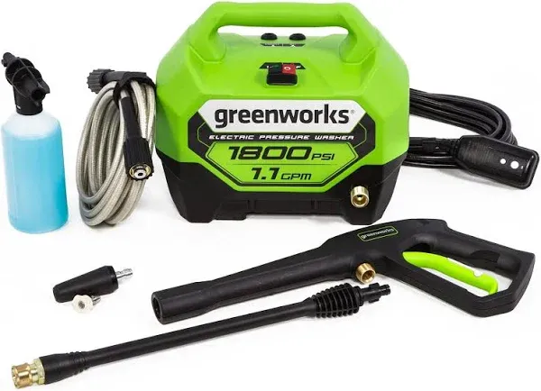 Greenworks 1800 PSI Electric Pressure Washer PWMA Certified