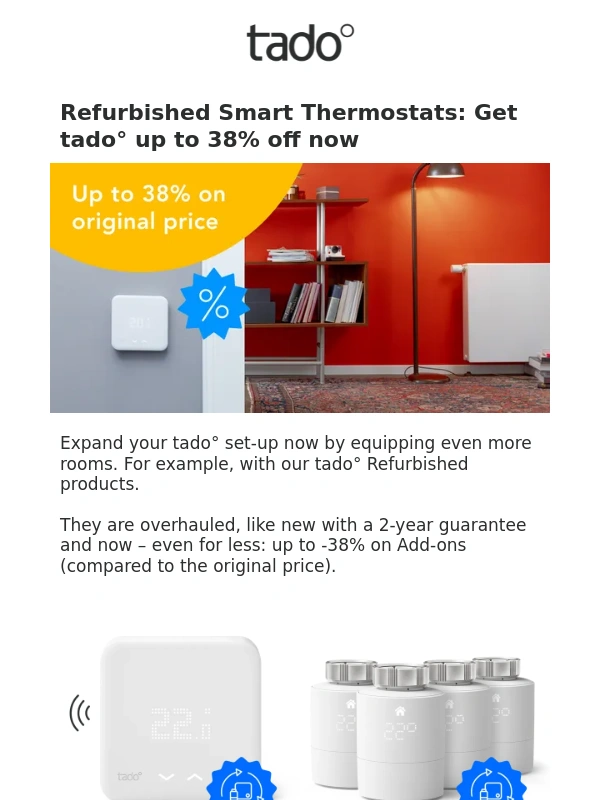 Tado - Want to save up to 38%?