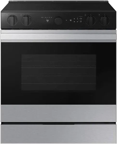 Samsung Bespoke Smart Slide-In Electric Range NSE6DG8700SR