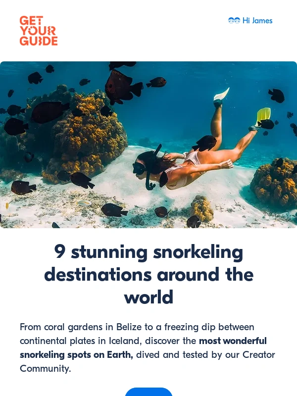 GetYourGuide - The best snorkeling spots on Earth ??