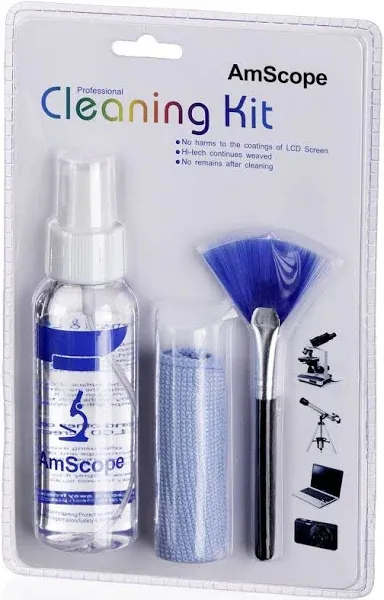 AmScope 3 in 1 Professional Cleaning Kit